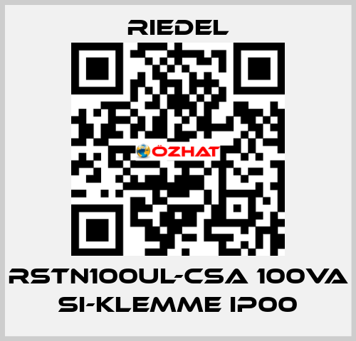 RSTN100UL-CSA 100VA Si-Klemme IP00 Riedel