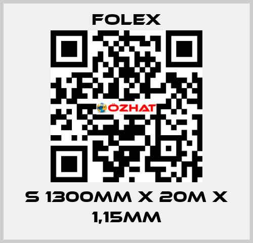 S 1300mm x 20m x 1,15mm Folex