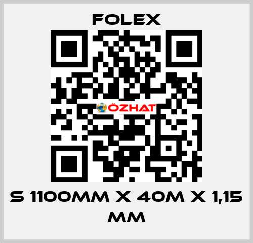 S 1100mm x 40m x 1,15 mm Folex