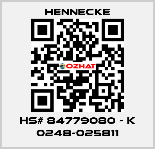 HS# 84779080 - K 0248-025811 Hennecke