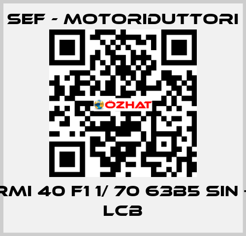 RMI 40 F1 1/ 70 63B5 SIN + LCB SEF - MOTORIDUTTORI