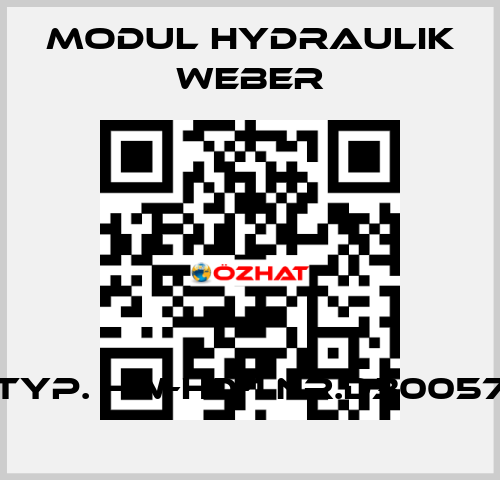 Typ. HW-HD-1 Nr.D30057 MODUL HYDRAULIK WEBER