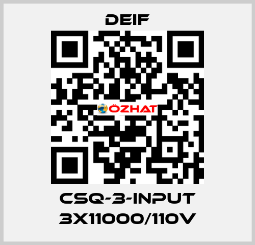 CSQ-3-INPUT 3X11000/110V Deif