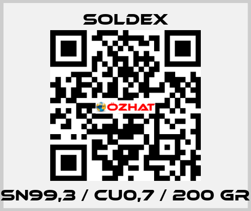 SN99,3 / CU0,7 / 200 gr SOLDEX