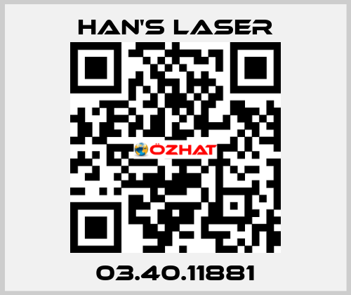 03.40.11881 Han's Laser