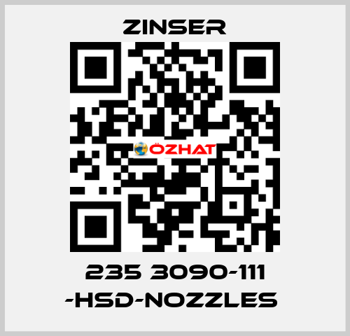 235 3090-111 -HSD-nozzles  Zinser