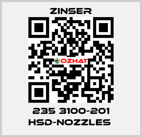 235 3100-201 HSD-nozzles  Zinser