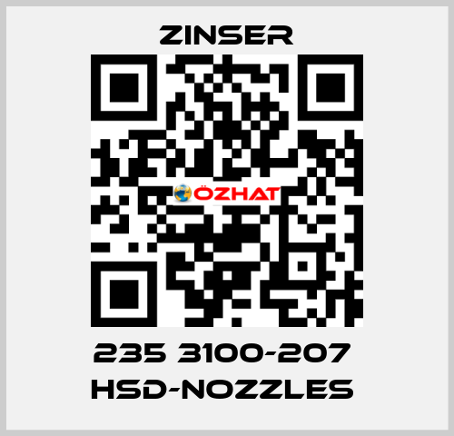 235 3100-207  HSD-nozzles  Zinser