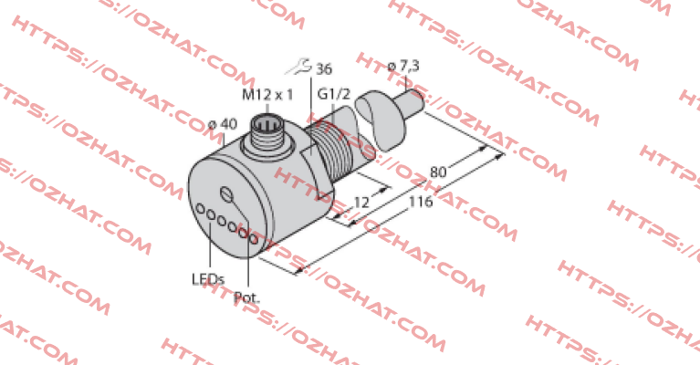 FCS-G1/2A4-AP8X-H1141/L080 Turck