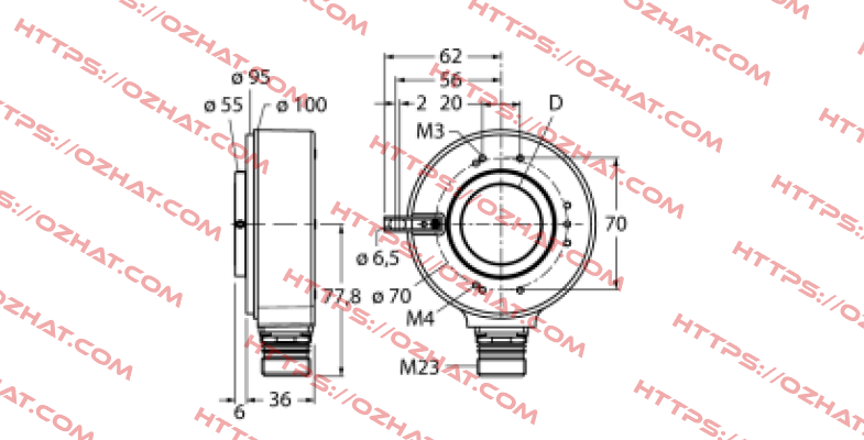 RI-42H25S4-2B5000-12M23 Turck