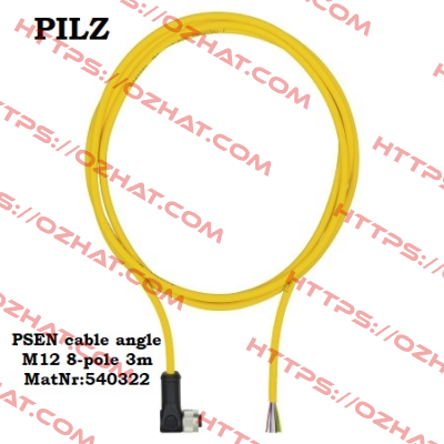 PSEN cable angle M12 8-pole 3m MatNr:540322 Pilz