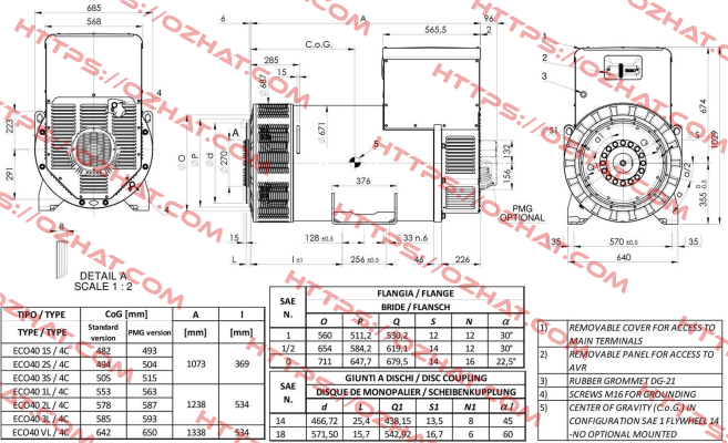 ECO40-1S/4C B3/B14 Mecc Alte