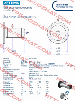 GR40 SMT 16B 150L AC28/B5 AX11/2" V Settima