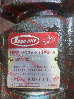 HPP-VC2V-FI4A3-A JTEKT FLUID POWER SYSTEMS CORPORATION (ex. Toyooki)