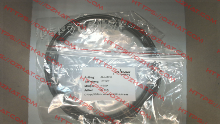 O-ring (NBR) for cooler type KL-1520 HS Cooler