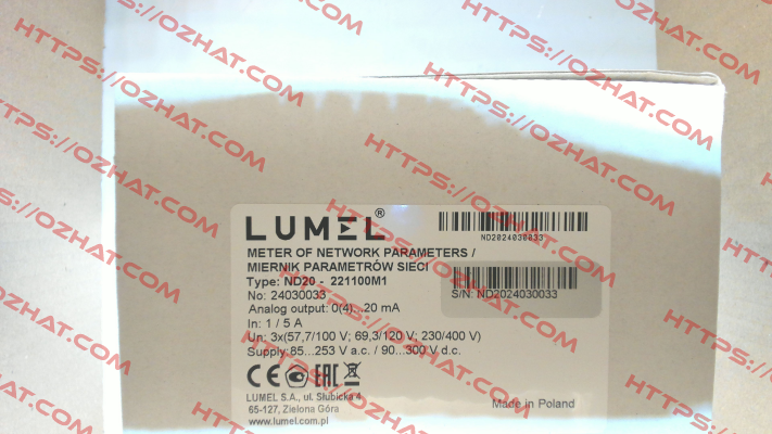 ND20 221100M1 LUMEL