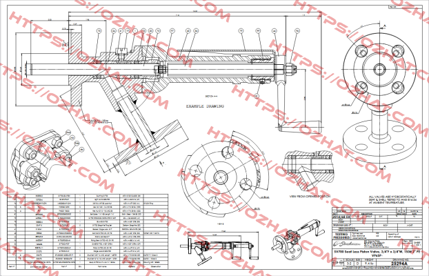 SV800 1 "/ 1 " - 600 lbs STRAHMAN VALVES