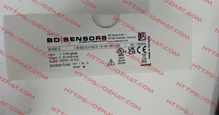 26.600 G-X102-R-1-8-100-1-000 Bd Sensors