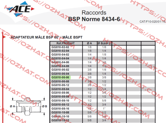 GG810-06-06 Aeroquip