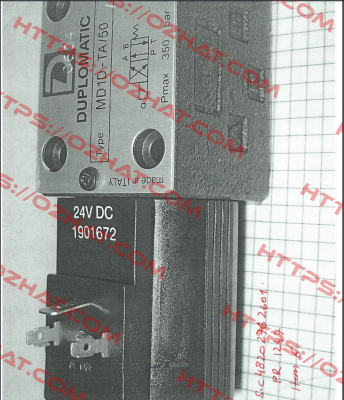 MD1D-TA/50 replaced by DS3-TA/10N-D00 old code / new code  DS3.TA Duplomatic