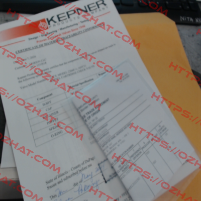 3.1 certificate (Material Traceability Report) KEPNER