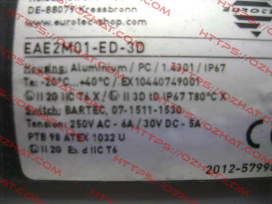 EAE2M01-551-ED-3D Eurotec