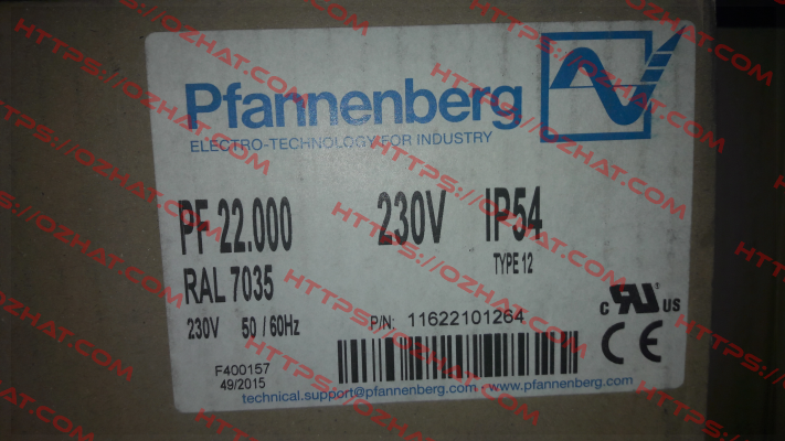 PF22.000 OEM- alternative 11622101055/ PF22.000  Pfannenberg