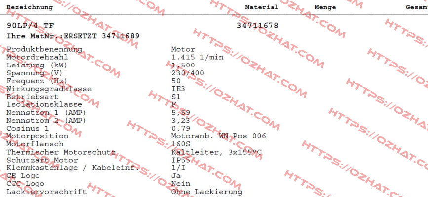 90LP/4 TF(34711678) Nord