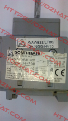 WAW922/LT80/3V /Z33RG/1/NGG/HV10  Sontheimer