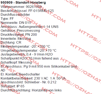 FF-015RMS-125 Honsberg