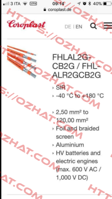 FHLAL2G-CB2G/FHL-ALR2GCB2G  35 mm2  Coroplast