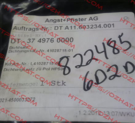 37.4976.0000 - OEM Angst-Pfister