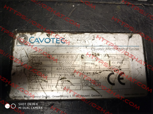 MC 3300 - OEM Cavotec