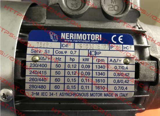 DNB0T056B41-B14 /  T56B4-B14-0,09kW-1500 Neri Motori