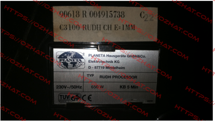 condenser for RUDH 90618 R 004915738  Aerovox