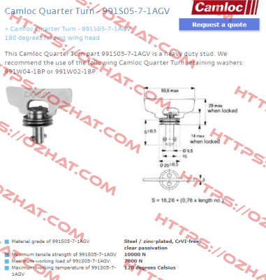 991S05-7-1AGV Camloc