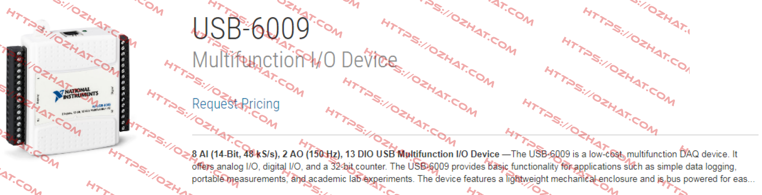 779026-01 / USB-6009 National Instruments