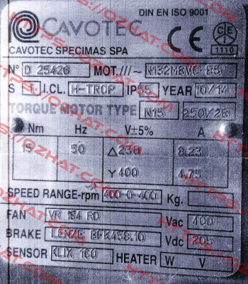 N15 250/28 Cavotec