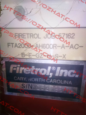 FTA2000-AH600R-A-AC-B-E-GZ-N-S-X Firetrol