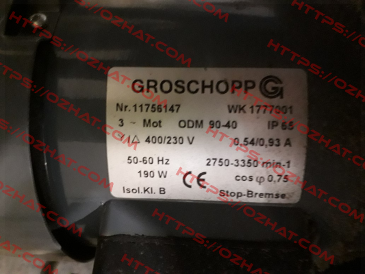 ODM90-40B/Z14 (44,3:1) Groschopp