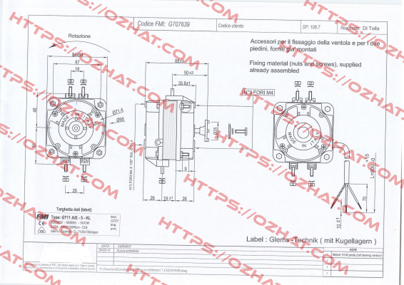 GT 11 A/E-5 FMI Fan Motors Italia Srl