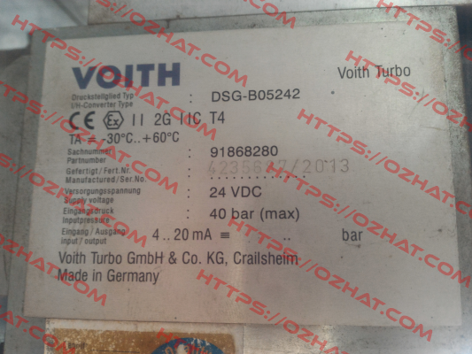 DSG-B05242 Voith