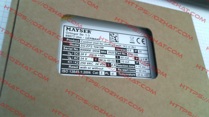 7554-1893 - SG-EFS 104 2W 24 V Mayser