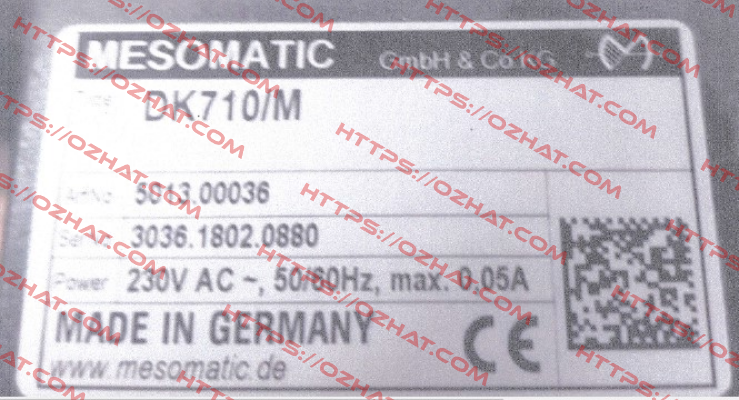 DK710b/M / Art. No.: 5013.01139 Mesomatic