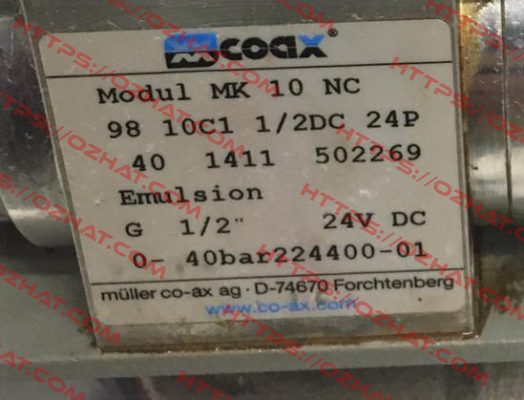 MK 10 NC (502269) Coax