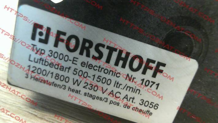 1071 (Typ Typ 3000-E 230 V) Forsthoff