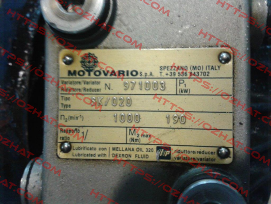 Nr 971003 Motovario