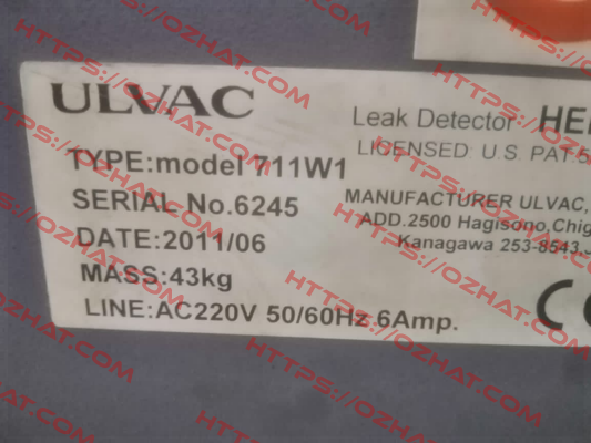 Model 711W1 ULVAC