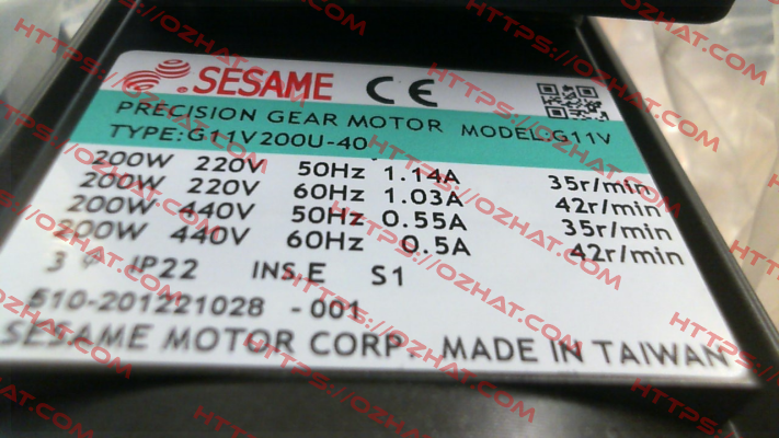 reducer for G11V200S-40 Sesame