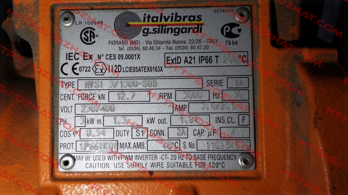 MVSI 3/1300-S08 Italvibras